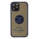Newface iPhone 12 Pro Max Kılıf Montreal Yüzüklü Silikon Kapak - Lacivert Newface iPhone 12 Pro Max Kılıf Montreal Yüzüklü Silikon Kapak - Lacivert