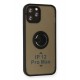 Newface iPhone 12 Pro Max Kılıf Montreal Yüzüklü Silikon Kapak - Siyah Newface iPhone 12 Pro Max Kılıf Montreal Yüzüklü Silikon Kapak - Siyah