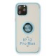Newface iPhone 12 Pro Max Kılıf Montreal Yüzüklü Silikon Kapak - Buz Mavi Newface iPhone 12 Pro Max Kılıf Montreal Yüzüklü Silikon Kapak - Buz Mavi