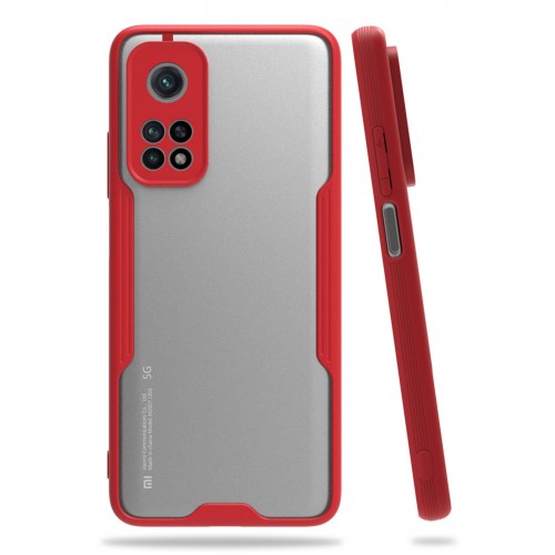 Newface Xiaomi Mi 10T Kılıf Platin Silikon - Kırmızı Newface Xiaomi Mi 10T Kılıf Platin Silikon - Kırmızı