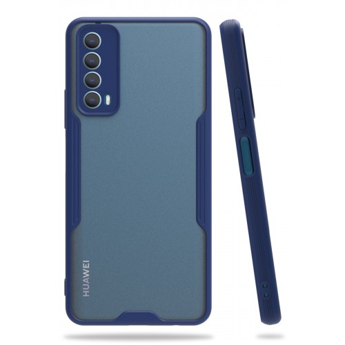 Newface Huawei P Smart 2021 Kılıf Platin Silikon - Lacivert