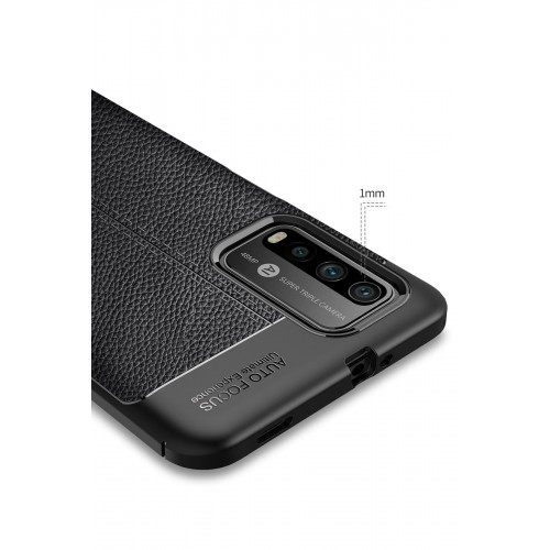 Newface Xiaomi Redmi Note 9 4G Kılıf Focus Derili Silikon - Kırmızı Newface Xiaomi Redmi Note 9 4G Kılıf Focus Derili Silikon - Kırmızı