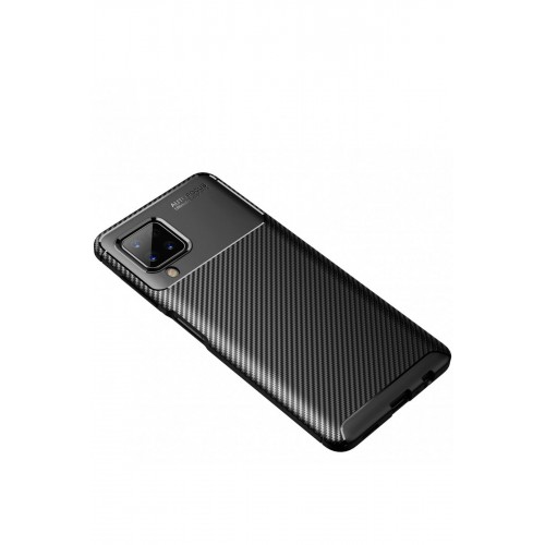Newface Samsung Galaxy A12 Kılıf Focus Karbon Silikon - Siyah Newface Samsung Galaxy A12 Kılıf Focus Karbon Silikon - Siyah