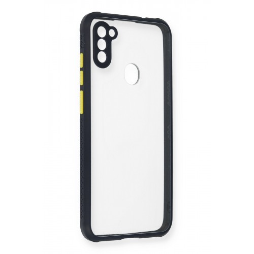 Newface Samsung Galaxy M11 Kılıf Miami Şeffaf Silikon - Lacivert Newface Samsung Galaxy M11 Kılıf Miami Şeffaf Silikon - Lacivert
