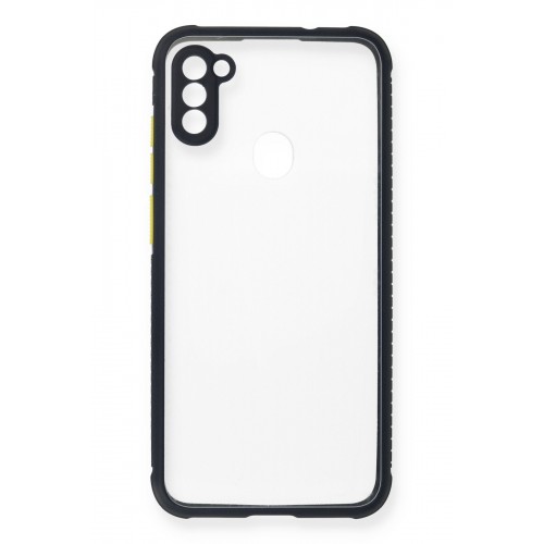 Newface Samsung Galaxy M11 Kılıf Miami Şeffaf Silikon - Lacivert Newface Samsung Galaxy M11 Kılıf Miami Şeffaf Silikon - Lacivert