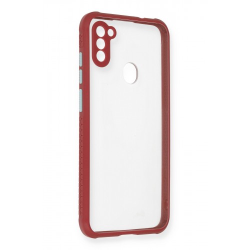Newface Samsung Galaxy M11 Kılıf Miami Şeffaf Silikon - Fuşya Newface Samsung Galaxy M11 Kılıf Miami Şeffaf Silikon - Fuşya