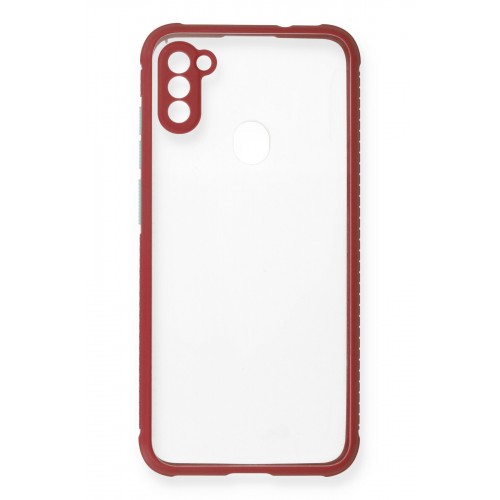 Newface Samsung Galaxy M11 Kılıf Miami Şeffaf Silikon - Fuşya Newface Samsung Galaxy M11 Kılıf Miami Şeffaf Silikon - Fuşya