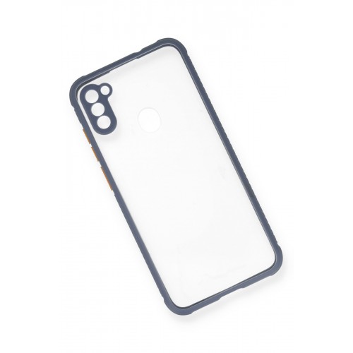 Newface Samsung Galaxy M11 Kılıf Miami Şeffaf Silikon - Gri Newface Samsung Galaxy M11 Kılıf Miami Şeffaf Silikon - Gri