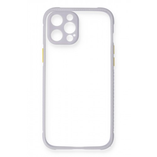 Newface iPhone 12 Pro Kılıf Miami Şeffaf Silikon - Lila Newface iPhone 12 Pro Kılıf Miami Şeffaf Silikon - Lila