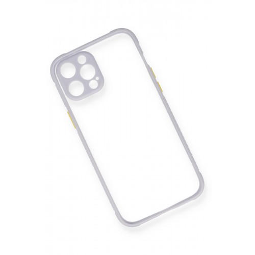 Newface iPhone 12 Pro Kılıf Miami Şeffaf Silikon - Lila Newface iPhone 12 Pro Kılıf Miami Şeffaf Silikon - Lila