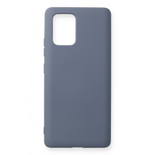 Newface Samsung Galaxy A91 / S10 Lite Kılıf Nano içi Kadife Silikon - Gri Newface Samsung Galaxy A91 / S10 Lite Kılıf Nano içi Kadife Silikon - Gri