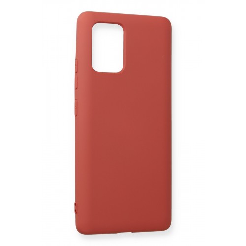 Newface Samsung Galaxy A91 / S10 Lite Kılıf Nano içi Kadife Silikon - Kiremit Newface Samsung Galaxy A91 / S10 Lite Kılıf Nano içi Kadife Silikon - Kiremit