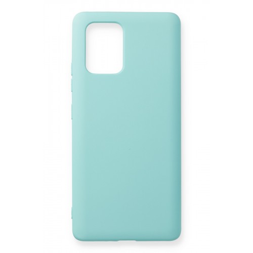 Newface Samsung Galaxy A91 / S10 Lite Kılıf Nano içi Kadife Silikon - Turkuaz Newface Samsung Galaxy A91 / S10 Lite Kılıf Nano içi Kadife Silikon - Turkuaz