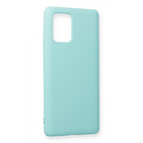 Newface Samsung Galaxy A91 / S10 Lite Kılıf Nano içi Kadife Silikon - Turkuaz Newface Samsung Galaxy A91 / S10 Lite Kılıf Nano içi Kadife Silikon - Turkuaz