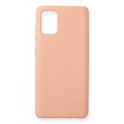 Newface Samsung Galaxy A71 Kılıf Nano içi Kadife Silikon - Pudra Newface Samsung Galaxy A71 Kılıf Nano içi Kadife Silikon - Pudra