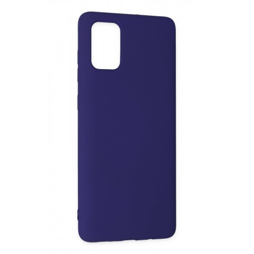 Newface Samsung Galaxy A71 Kılıf Nano içi Kadife Silikon - Mor Newface Samsung Galaxy A71 Kılıf Nano içi Kadife Silikon - Mor