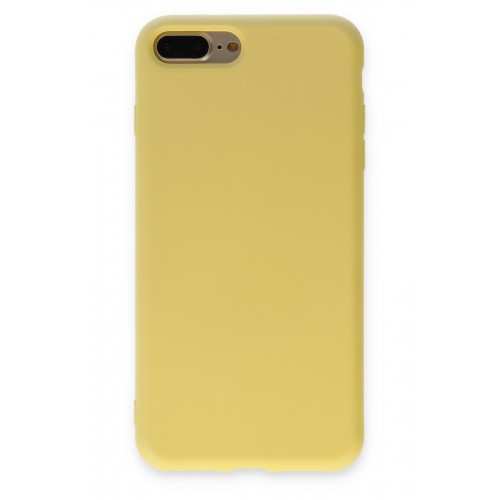 Newface iPhone 7 Plus Kılıf Nano içi Kadife Silikon - Sarı Newface iPhone 7 Plus Kılıf Nano içi Kadife Silikon - Sarı