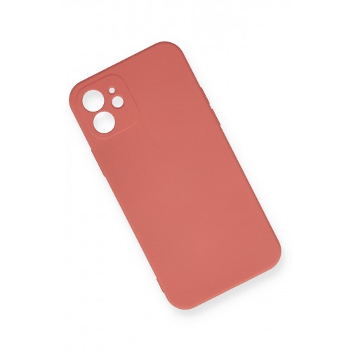 Newface iPhone 12 Kılıf Nano içi Kadife Silikon - Kiremit Newface iPhone 12 Kılıf Nano içi Kadife Silikon - Kiremit
