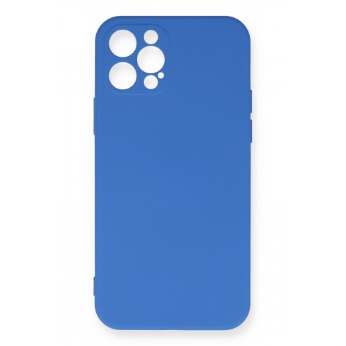 Newface iPhone 12 Pro Max Kılıf Nano içi Kadife Silikon - Mavi Newface iPhone 12 Pro Max Kılıf Nano içi Kadife Silikon - Mavi