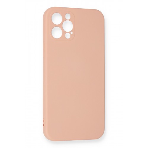 Newface iPhone 12 Pro Max Kılıf Nano içi Kadife Silikon - Pudra Newface iPhone 12 Pro Max Kılıf Nano içi Kadife Silikon - Pudra