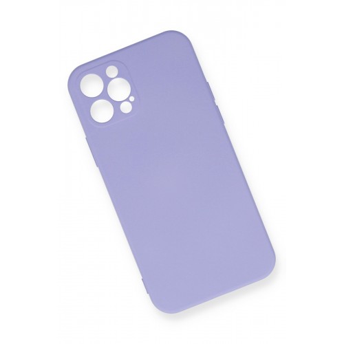 Newface iPhone 12 Pro Max Kılıf Nano içi Kadife Silikon - Lila Newface iPhone 12 Pro Max Kılıf Nano içi Kadife Silikon - Lila