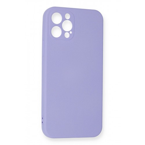 Newface iPhone 12 Pro Max Kılıf Nano içi Kadife Silikon - Lila Newface iPhone 12 Pro Max Kılıf Nano içi Kadife Silikon - Lila