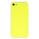 Newface iPhone 8 Kılıf Nano içi Kadife Silikon - Sarı Newface iPhone 8 Kılıf Nano içi Kadife Silikon - Sarı
