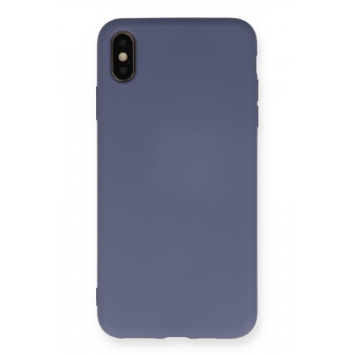 Newface iPhone XS Max Kılıf Nano içi Kadife Silikon - Gri Newface iPhone XS Max Kılıf Nano içi Kadife Silikon - Gri
