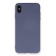 Newface iPhone XS Max Kılıf Nano içi Kadife Silikon - Gri Newface iPhone XS Max Kılıf Nano içi Kadife Silikon - Gri