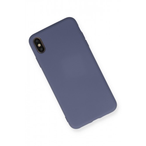 Newface iPhone XS Max Kılıf Nano içi Kadife Silikon - Gri Newface iPhone XS Max Kılıf Nano içi Kadife Silikon - Gri