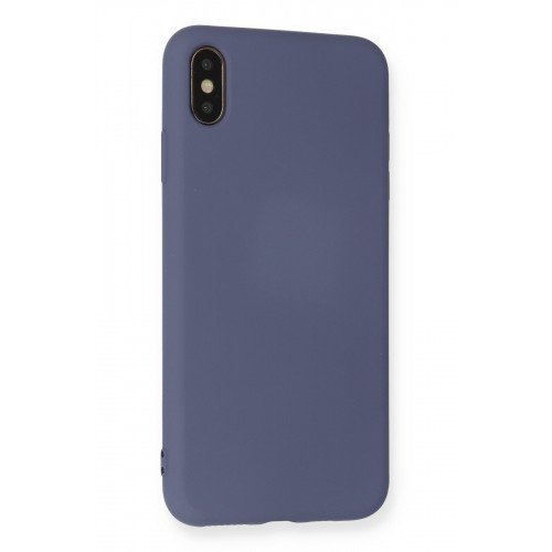 Newface iPhone XS Max Kılıf Nano içi Kadife Silikon - Gri Newface iPhone XS Max Kılıf Nano içi Kadife Silikon - Gri