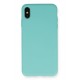 Newface iPhone XS Max Kılıf Nano içi Kadife Silikon - Turkuaz Newface iPhone XS Max Kılıf Nano içi Kadife Silikon - Turkuaz
