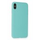 Newface iPhone XS Max Kılıf Nano içi Kadife Silikon - Turkuaz Newface iPhone XS Max Kılıf Nano içi Kadife Silikon - Turkuaz