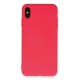 Newface iPhone XS Max Kılıf Nano içi Kadife Silikon - Koyu Pembe Newface iPhone XS Max Kılıf Nano içi Kadife Silikon - Koyu Pembe