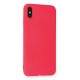 Newface iPhone XS Max Kılıf Nano içi Kadife Silikon - Koyu Pembe Newface iPhone XS Max Kılıf Nano içi Kadife Silikon - Koyu Pembe