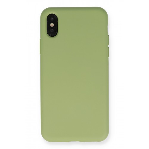Newface iPhone XS Max Kılıf Nano içi Kadife Silikon - Yeşil Newface iPhone XS Max Kılıf Nano içi Kadife Silikon - Yeşil