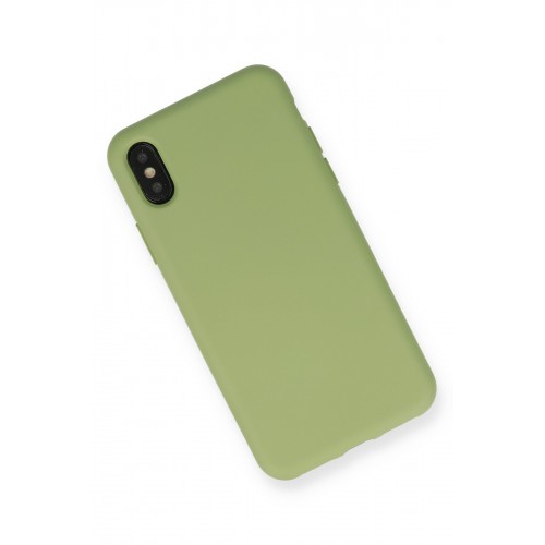 Newface iPhone XS Max Kılıf Nano içi Kadife Silikon - Yeşil Newface iPhone XS Max Kılıf Nano içi Kadife Silikon - Yeşil