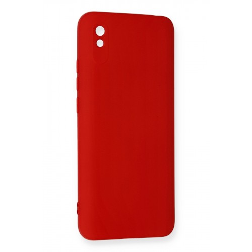 Newface Xiaomi Redmi 9A Kılıf Nano içi Kadife Silikon - Kırmızı Newface Xiaomi Redmi 9A Kılıf Nano içi Kadife Silikon - Kırmızı