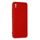Newface Xiaomi Redmi 9A Kılıf Nano içi Kadife Silikon - Kırmızı Newface Xiaomi Redmi 9A Kılıf Nano içi Kadife Silikon - Kırmızı
