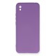 Newface Xiaomi Redmi 9A Kılıf Nano içi Kadife Silikon - Mor Newface Xiaomi Redmi 9A Kılıf Nano içi Kadife Silikon - Mor