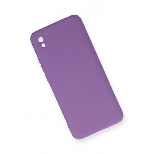 Newface Xiaomi Redmi 9A Kılıf Nano içi Kadife Silikon - Mor Newface Xiaomi Redmi 9A Kılıf Nano içi Kadife Silikon - Mor