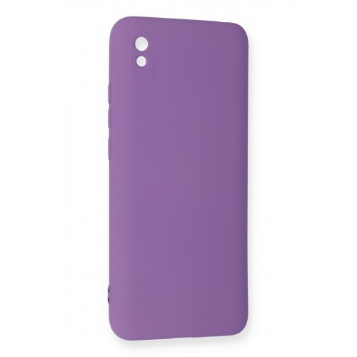 Newface Xiaomi Redmi 9A Kılıf Nano içi Kadife Silikon - Mor Newface Xiaomi Redmi 9A Kılıf Nano içi Kadife Silikon - Mor