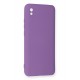 Newface Xiaomi Redmi 9A Kılıf Nano içi Kadife Silikon - Mor Newface Xiaomi Redmi 9A Kılıf Nano içi Kadife Silikon - Mor