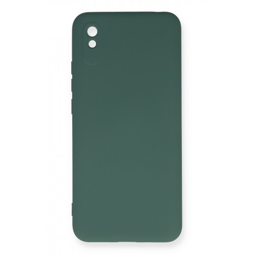 Newface Xiaomi Redmi 9A Kılıf Nano içi Kadife Silikon - Koyu Yeşil Newface Xiaomi Redmi 9A Kılıf Nano içi Kadife Silikon - Koyu Yeşil