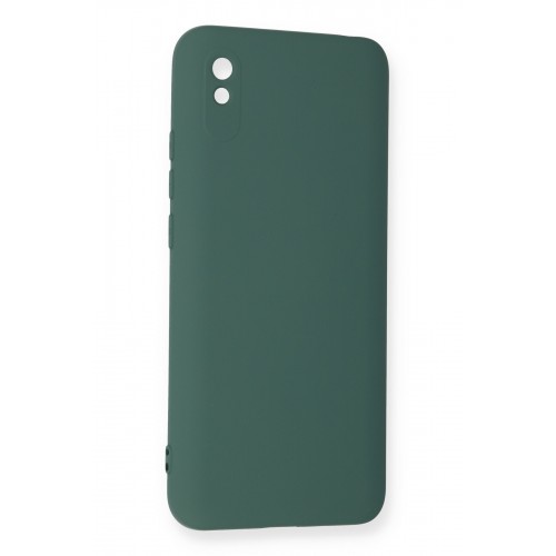 Newface Xiaomi Redmi 9A Kılıf Nano içi Kadife Silikon - Koyu Yeşil Newface Xiaomi Redmi 9A Kılıf Nano içi Kadife Silikon - Koyu Yeşil