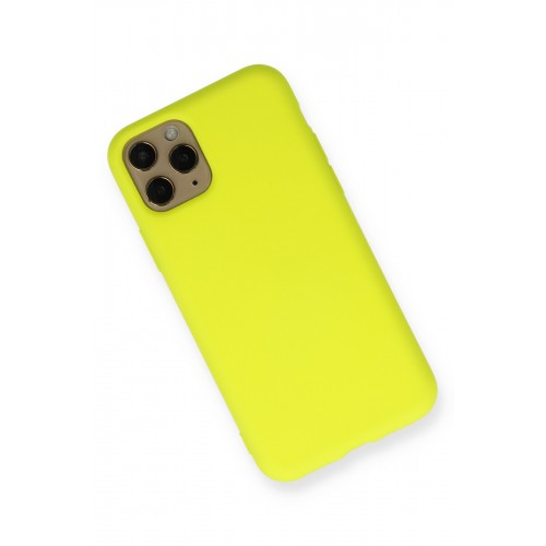 Newface iPhone 11 Pro Kılıf Nano içi Kadife Silikon - Sarı Newface iPhone 11 Pro Kılıf Nano içi Kadife Silikon - Sarı