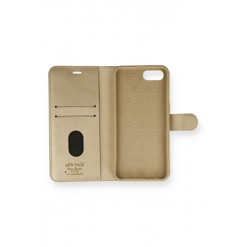 Newface Realme C2 Kılıf Trend S Plus Kapaklı Kılıf - Gold Newface Realme C2 Kılıf Trend S Plus Kapaklı Kılıf - Gold