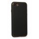 Newface iPhone 7 Kılıf Coco Deri Silikon Kapak - Siyah Newface iPhone 7 Kılıf Coco Deri Silikon Kapak - Siyah