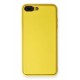 Newface iPhone 8 Plus Kılıf Coco Deri Silikon Kapak - Sarı Newface iPhone 8 Plus Kılıf Coco Deri Silikon Kapak - Sarı