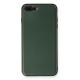 Newface iPhone 8 Plus Kılıf Coco Deri Silikon Kapak - Yeşil Newface iPhone 8 Plus Kılıf Coco Deri Silikon Kapak - Yeşil